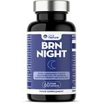 BRN Night Keto - Powerful Night time Complex - with Chromium to Support Blood Glucose Levels Overnight - 60 Vegan Capsules (60 Capsules)