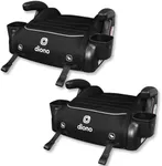 Diono Connect3 RXT Backless Booster, Pack of 2, Slim Fit 3-Across in Many Mid-Sized Sedans and SUVs, for Children from 40-120 lbs., Lightweight with Latch connectors, Black Storm