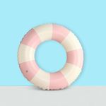 Inflatable Pool Ring | Durable PVC Swim Rings for Kids, Teens, and Adults | Premium Quality | Eco-Friendly | Blow-Up Swimming Pool Rings for Summer Fun (Pink, Large)