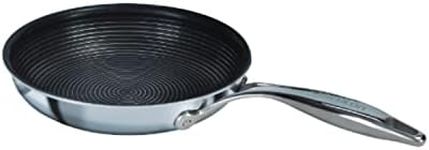 Circulon SteelShield C Series Stainless Steel Frying Pan 25cm - Induction Frying Pan with Hybrid Non Stick, Metal Utensil Safe & Dishwasher Safe Cookware