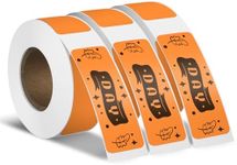 YIKIADA 3 Rolls Thermal Label Maker Tape 12 x 40 mm Orange Self-Adhesive Stickers Paper Vinyl Decals Waterproof Name Tag for Home Office School 480 PCS