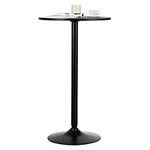 Giantex Pub Bar Table 24-Inch Round Top 40-Inch Height Modern Style Standing Circular Cocktail Table Suitable for Living Room,Restaurant Bistro Table (1)