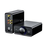 FIIO FiiO K5Pro Amplifier Headphone Amps Stereo High Resolution Portable Desktop DAC 768K/32Bit and Native DSD512 for Home Audio/PC 6.35mm Out/RCA Line-Out/Coaxial/Optical Inputs (K5PRO ESS), Black