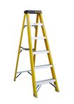 6 Tread Heavy Duty Fibreglass Step Ladder | Electricians GRP Step Ladder 30,000v