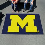 FANMATS 3410 Michigan Wolverines Ulti-Mat Rug - 5ft. x 8ft. | Sports Fan Area Rug, Home Decor Rug and Tailgating Mat