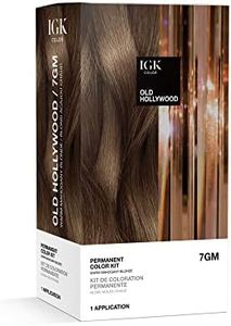 IGK Permanent Color Kit OLD HOLLYWOOD - Warm Mahogany Blonde 7GM | Easy Application + Strengthen + Shine | Vegan + Cruelty Free + Ammonia Free | 4.75 Oz