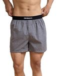 DAMENSCH BREEEZE Men's Ultralight Cotton Inner Boxers-Pack of 1-Pixel Grey-XL