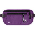 VENTURE 4TH RFID Money Belt for Girls - Hidden Passport Holder (Purple)