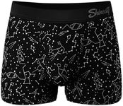 Shinesty Hammock Support Pouch Underwear | Mens Trunk Underwear | Anti-Chafing, Moisture Wicking, Breathable, Constellation, Large