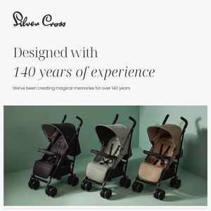 Silver Cross Pop 2 Stroller – Lightweight Compact Pushchair