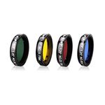 Svbony Telescope Lens Filter Kit, Planet Filter 1.25inches 4 Color Set, Improve Colorful Planetary Contrast, Telescope Accessories for Lunar Martian Saturn Jupiter Observation
