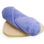 HEELIUM Bamboo Bath Towel | Ultra Absorbent | 3X Softer Than Cotton Towels | 140 x 70 cm - 600 GSM | Pack of 1 - Iris