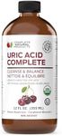 Complete Natural Uric Acid Complete - Liquid Supplement to Support Uric Acid Cleanse, Kidney Health & Blood Circulation with Apple Cider Vinegar, Tart Cherry, Beet Root, Lemon, Cinnamon - 12oz