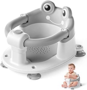 Baby Bath Seat for Babies 6 Months & up Non-Slip Toddler Bath Seats for Sitting Up Infant Bathtub Chair with Suction Cups and Soft Cushion for Baby Shower Tub Seat