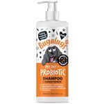 Bugalugs Probiotics for Dogs Natural Dog Shampoo with Pumpkin Powder for dogs – Soothes Itchy & Irritated Paws, Supports Microbiome, Itchy Skin & Paws (Probiotic Shampoo 500ml)