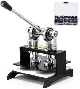 Flyrivergo Leather Cutting Machine, 7.87 x 7.87in Embossing Plate Manual Die Cutter Stamping Machine 1.0 Ton Force, Adjustable Pressure Stroke, Ideal for Multiple Materials and Leathercraft Projects