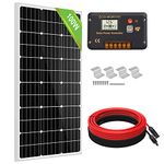 ECO-WORTHY 100 Watt 12V Solar Panels Kit + 20A Charge Controller for Off-Grid 12 Volt Battery System