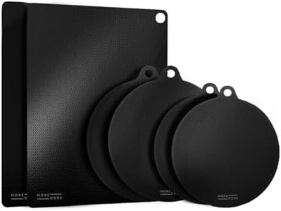 MoreCore Induction Protection Mat, Hob Cover, Hob Cover, Induction Hob Cover, Induction Hob Cover, Silicone Mat, Cooker Cover, 6 Pieces