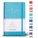 Panda Planner: 90-Day Undated Daily Planner - Boost Productivity, Set Goals & Manage Time - Increase Happiness With A Focus On Gratitude - Bonus Monthly/Weekly Sections - Hardcover - Cyan