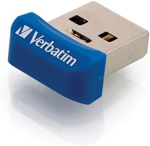 Verbatim 64GB Store 'n' Stay Nano USB 3.0 Flash Drive, Blue 98711