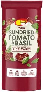 Sunrice Thin Sundried Tomato & Basil Rice Cakes 160 g