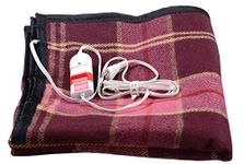 HIGA COMFORT Wool Bed Warmer - Electric Under Blanket Single Bed Heating Kambal Hot Blanket for Winter, 30 X 60 Inches, Multicolour