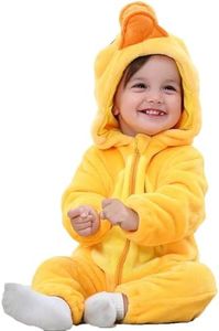 Unisex Baby Animal Onesie Toddler Hooded Romper Halloween Cosplay Duck Costumes Kids' Christmas Gifts 12-15 Months