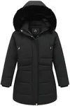 KAIDER Women's Plus Size Winter Coat Waterproof warm Down Coat Detachable Hooded Parka Jacke