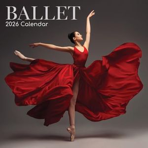 The Gifted Stationary 2026 Square Wall Calendar, Ballet, 16-Month Lifestyles Theme Hanging Calendar with 180 Reminder Stickers, Month Planner for Home, or Creative Spaces, 12x12 In