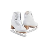 Jackson Ultima Evo Fusion Figure Skates for Women and Girls in White| Olympian Quality Ice Skates | Womens Size - 4.5, Width - R | FS2020.R.045