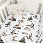 Mallard Duck Baby Crib Fitted Sheet