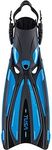 TUSA SF-22 Solla Open Heel Scuba Diving Fins, Medium, Fishtail Blue