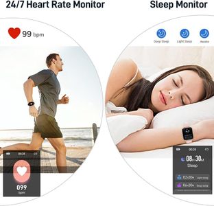 Fitness Tracker Smart Watch 1.69" – Heart Rate & Activity Monitor
