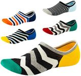 SEESILY Mens No Show Socks-Low Cut for Invisible-Non slip UK Size7-11 5 Pairs (4)