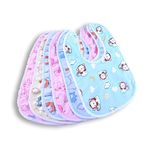 TOTOMO Baby Fastdry Bibs (6 pcs) | Feeding Infants and Toddlers| 0-2 Years | Waterproof, Spill Resistant Bibs| Useful Baby Shower Gift| Pocket-Friendly | Infant Apron | Soft Infant Cotton