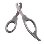 Cature Pet Nail Clippers for Small Animals - Best Cat Nail Clippers and Claw Trimmer for Home Grooming Kit - Professional Grooming Tool for Small Dog Cat Rabbit Bird Puppy Kitten (Grey)