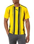 PUMA Men's Teamliga Jersey, Cyber Yellow/Black, Large