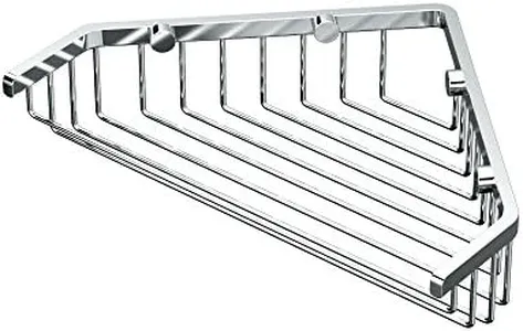 Gatco 1497 9-1/4-Inch Length Shower or Tub Corner Basket, Chrome