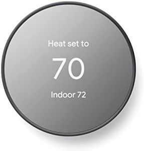 Google Nest Thermostat - Smart Thermostat for Home - Programmable Wifi Thermostat - Charcoal