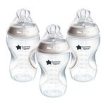 Tommee Tippee Closer to Nature Added Cereal Baby Bottle, Y-Cut Nipple, Easy Latch Nipple, 11 Ounce, 3 Count