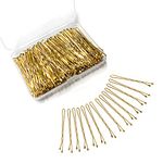 200 Counts Blonde Bobby Pins, Magicalmai 2 Inches Hair Pins with box for Long Thick Thin Hair, Strong Grip Hairpins Bulk for Women Lady Girls Kids Styling Buns