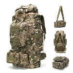 Tianya Outdoor Military Tactical Backpack Molle Assault Bag Mountaineering Backpack Outdoor Sports Backpack, Cp Camo, Large, Military Tactical Backpack