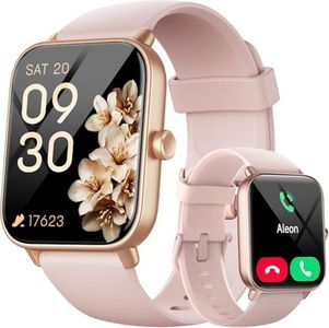 Fitpolo Montre Connectée Femme, Smartwatch Bluetooth 5.0 Tracker d'Activité avec Fréquence Cardiaque Podomètre Sommeil Contrôle de la Musique Bracelet Intelligent Etanche IP68