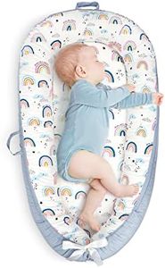 Baby Nest Lounger Cot Bed for Co Sleeping Portable Baby Bassinet Soft Breathable Newborn Lounger Perfect for Newborn Gift Napping Co-Sleeping and Traveling Soft Cotton from 0-18 Months