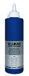 Lukas CRYL Studio Artist Acrylic Paint - Fast Drying Medium-Viscosity Acrylic Paint for Canvas, Artists, Projects, & More! - [Prussian Blue - 500 ml Bottle]