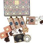 NutriSnacksBox Chocolate & Dry Fruits Diwali Gift Hamper Pack for Employees and Family with 1 Diya & Diwali Greeting Card | Corporate Gift for Diwali | Diwali Gift Box | Diwali Gift Hamper for Employees, Friends, Boss, Clients and Staffs