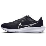 NIKE Men's Air Zoom Running Shoe, Black White Iron Grey, 6.5 UK