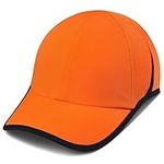 GADIEMKENSD Performance Running Cap Dry Fit Golf Hat for Mens Womens Cooling Breathable Air Mesh Soft Unstructured Plain Hat UPF 50+ for Tennis Hiking Workout Gym Camping Fluorescent Orange