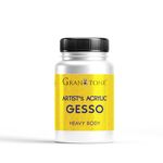 GRANOTONE Acrylic Gesso Water Base Non-Toxic Universal Gesso Primer to Apply as an Undercoat Before Painting for Extra Coverage Ideal for Pro Artist Hobby Painters & Kid (100 milliliters, White)