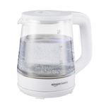 Amazon Basics 1.5 Litre Electric Glass Kettle | 1350W | 360° Swivel Base | Led Indicator | Dry Boil Protection |Auto Shut-off & Overheat Protection | Multipurpose Travel Kettle